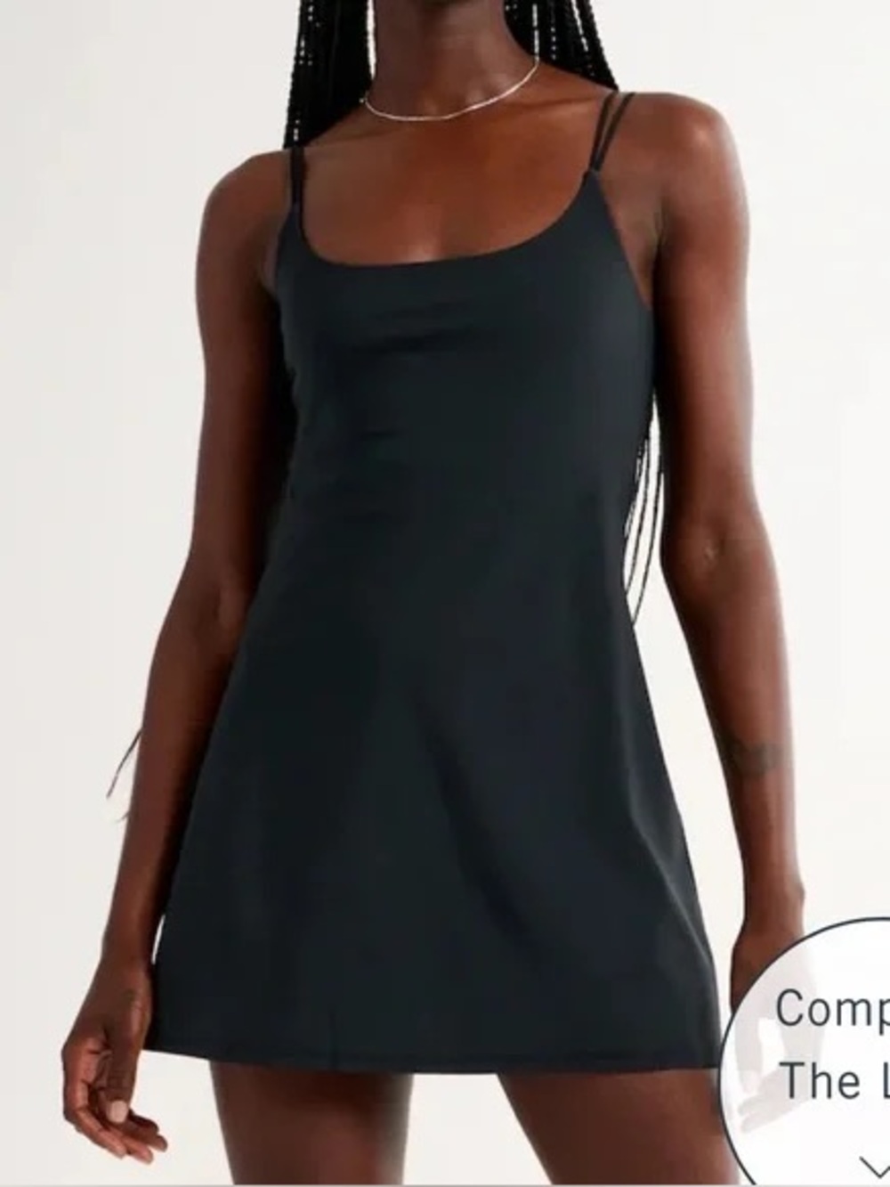 Abercrombie & Fitch classic traveler black tennis dress